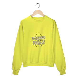 Nome do produto Blusa Moletom Feminino Fechado Estampa Mãezona da P#rra