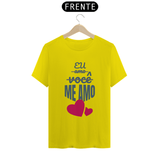 Nome do produto Camiseta Baby Long Quality Estampa Frase - Eu amo você, me amo!