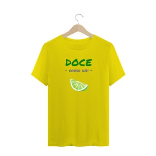 Nome do produto Camiseta Quality Estampa Frase - Doce como um LIMÃO