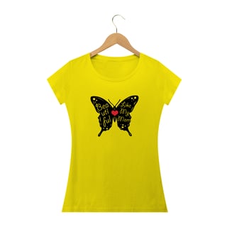Nome do produto Camiseta Baby Long Quality Estampa Borboleta Frase - Beautiful Like My Mom
