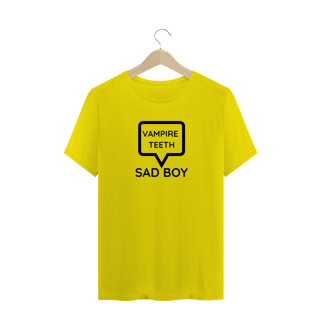 Nome do produto Camiseta Quality Estampa Frase - Vampire Teeth - Sad Boy