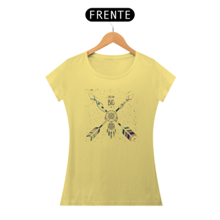 Nome do produto Camiseta Baby Long Estonada Estampa Sonhe Grande