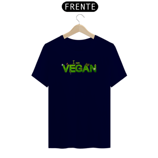 Nome do produto Camiseta Quality Sou Vegano Estampa Frase I am VEGAN
