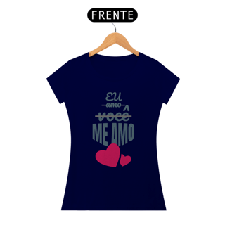 Nome do produto Camiseta Baby Long Quality Estampa Frase - Eu amo você, me amo!