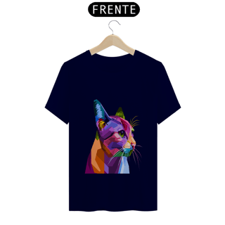 Nome do produto Camiseta Quality Estampa Gato Arte Pop