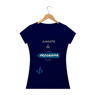 Nome do produto Camiseta Baby Long Quality Estampa Frase - Garota de Programa