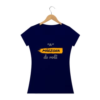 Nome do produto Camiseta Baby Long Quality Estampa Frase - A Mãezona do rolê