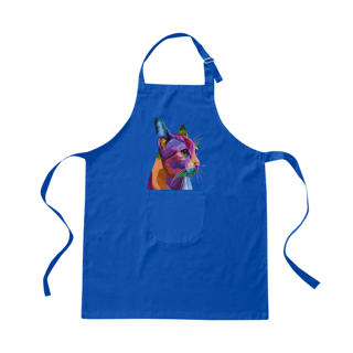 Nome do produto Avental Brim Estampa Gato Arte Pop