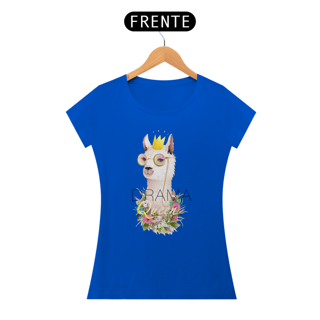Nome do produto Camiseta Babylook com Estampa Llama Drama Queen - Lhama Rainha Dramática