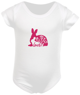 Nome do produto Body Infantil Estampa Coelho Love