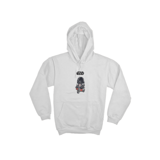 Nome do produto Blusa Moletom Canguru Lord Darth Vader Cartoon Motoqueiro Star Wars Estampado com Touca e Bolso