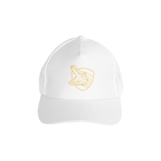 Nome do produto Boné Estampa Crocodilo Dourado com Tela Americano