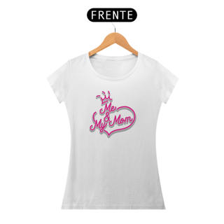 Nome do produto Camiseta Baby Long Quality Estampa Coração Frase Me & My Mom