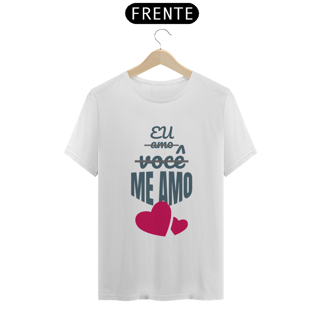 Nome do produto Camiseta Baby Long Quality Estampa Frase - Eu amo você, me amo!