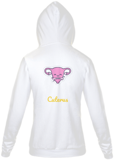 Nome do produto Jaqueta Moletom Feminino com Estampa Cuterus - Cute Uterus