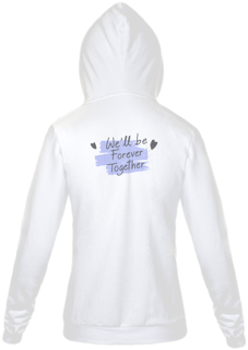 Nome do produto Jaqueta Moletom Feminino com Estampa We'll be Forever Together - Nós Estaremos Juntos Para Sempre