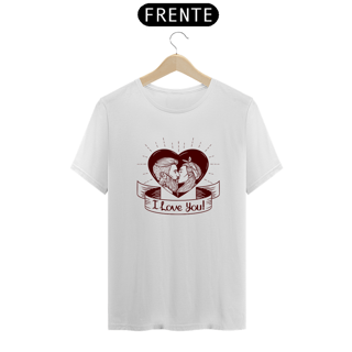 Nome do produto Camiseta Quality Estampa I Love You - Frase Eu Te Amo