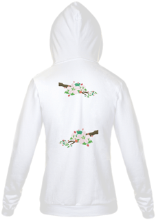 Nome do produto Jaqueta Moletom Feminino Estampa Galho com Flores Oriente