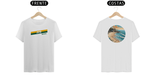 Nome do produto Camiseta Quality Estampa Desenho 775 Brasil Frente Ondas Costas