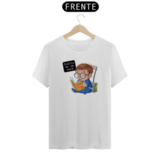Nome do produto Camiseta Diário de um Nerd Fofo Lendo Estampada Quality 