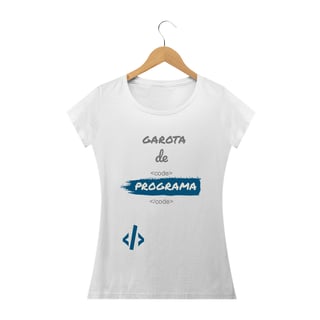 Nome do produto Camiseta Baby Long Quality Estampa Frase - Garota de Programa