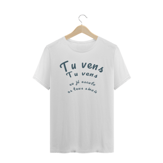 Nome do produto Camiseta Anunciação - Tu vens tu vens eu já escuto os teus sinais - Quality
