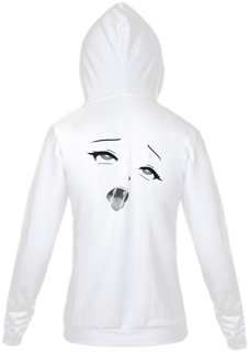 Nome do produto Jaqueta Moletom Hentai Ahegao Princess Anime com Zíper Unissex Estampada 