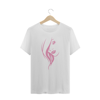 Nome do produto Camiseta Rosto de Mulher Silhueta Estampada Desenho Estampa Quality