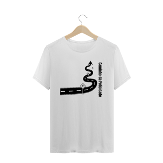 Nome do produto Camiseta Estampa Frase Caminho da Felicidade - Quality Estampada