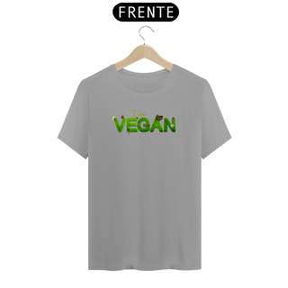 Nome do produto Camiseta Quality Sou Vegano Estampa Frase I am VEGAN