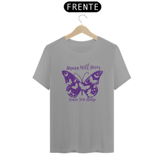Nome do produto Camiseta Baby Long Quality Estampa Borboleta Frase Mama Will Never Leave You Alone