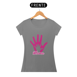 Nome do produto Camiseta Baby Long Quality Estampa Mão Mamãe