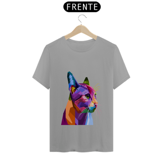 Nome do produto Camiseta Quality Estampa Gato Arte Pop