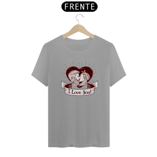 Nome do produto Camiseta Quality Estampa I Love You - Frase Eu Te Amo
