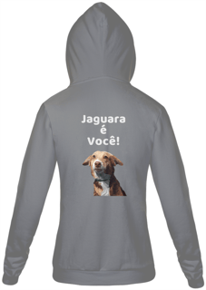 Nome do produto Jaqueta Moletom Feminino Estampa Cachorro Jaguara é você