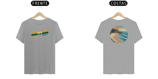 Nome do produto Camiseta Quality Estampa Desenho 775 Brasil Frente Ondas Costas