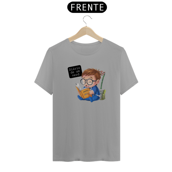 Camiseta Diário de um Nerd Fofo Lendo Estampada Quality 