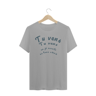Nome do produto Camiseta Anunciação - Tu vens tu vens eu já escuto os teus sinais - Quality