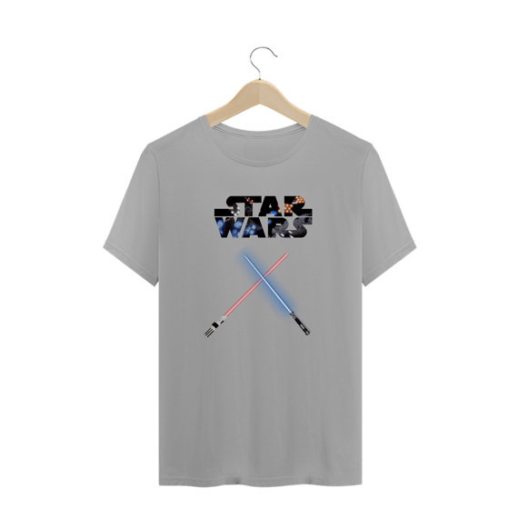 Camiseta Luta de Sabres de Luz Star Wars - Espadas Lightsaber Estampada Quality