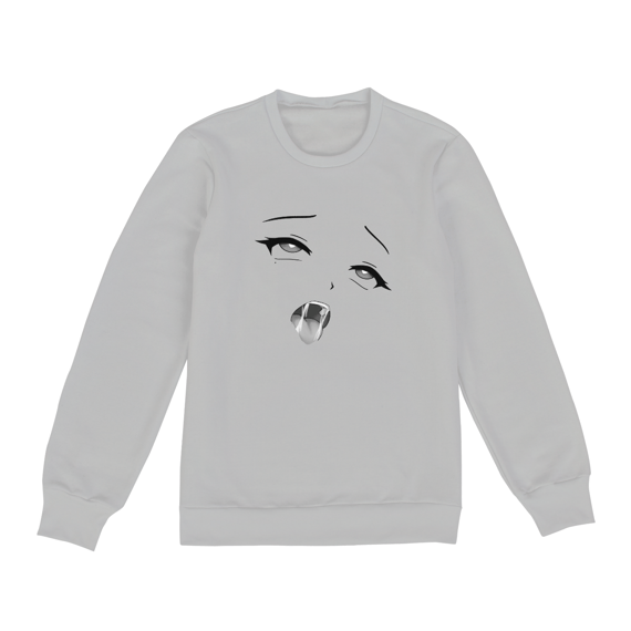 Blusa Moletom Unissex Fechado Estampa Hentai Ahegao Princess Anime 