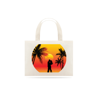 Nome do produto Eco Bag Grande Estampa Casal Beijando na Praia