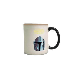 Nome do produto Caneca Mágica O Mandaloriano Star Wars The Mandalorian Estampada
