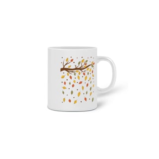 Nome do produto Caneca Cerâmica Estampa Folhas Outono