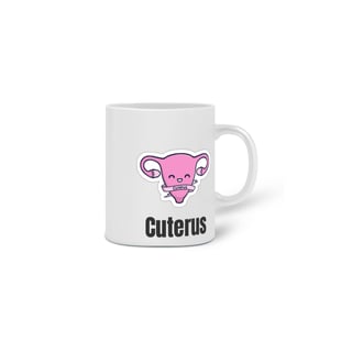 Nome do produto Caneca Cerâmica Estampa Cuterus - Desenho Útero Fofinho