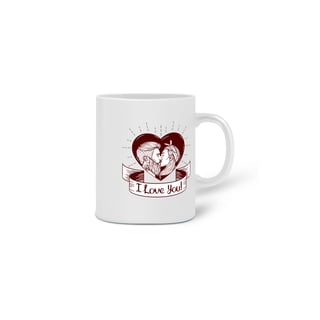 Nome do produto Caneca Cerâmica Estampa I Love You
