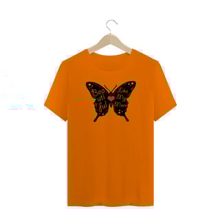 Nome do produto Camiseta Quality Estampa Borboleta Frase - Beautiful Like My Mom