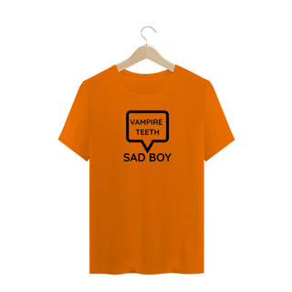Nome do produto Camiseta Quality Estampa Frase - Vampire Teeth - Sad Boy