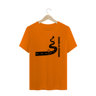 Nome do produto Camiseta Estampa Frase Caminho da Felicidade - Quality Estampada