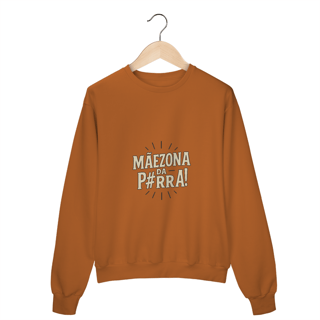 Nome do produto Blusa Moletom Feminino Fechado Estampa Mãezona da P#rra