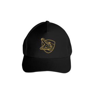 Nome do produto Boné Estampa Crocodilo Dourado com Tela Americano